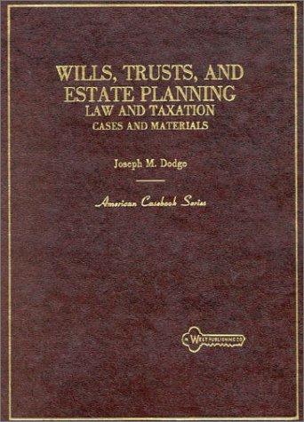 Cover for Wills, trusts, and estate planning