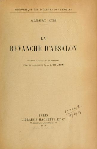 Cover for revanche d'Absalon.