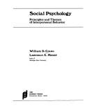 Cover for Social psychology
