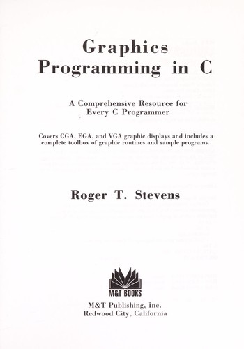 Cover for Graphics programming in C