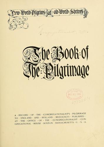 Cover for New world pilgrims at old world shrines
