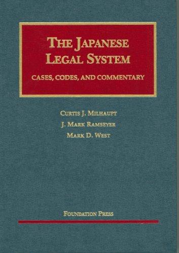 Cover for Japanese Legal System