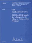 Cover for Tax Administration