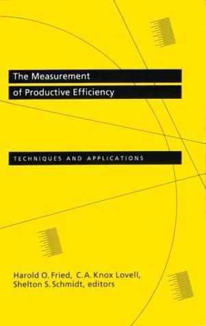 Cover for The measurement of productive efficiency