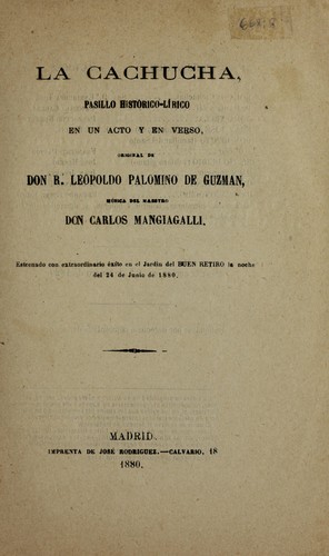 Cover for La cachucha
