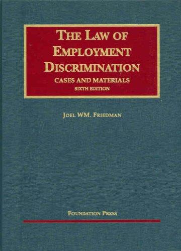 Cover for Cases and Materials on The Law of Employment Discrimination