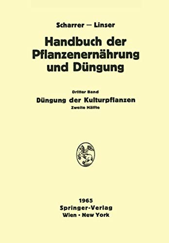 Cover for Düngung der Kulturpflanzen 2