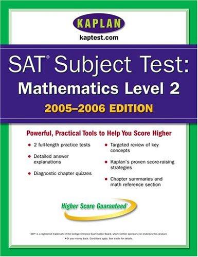 Cover for SAT Subject Tests: Mathematics Level 2 2005-2006
