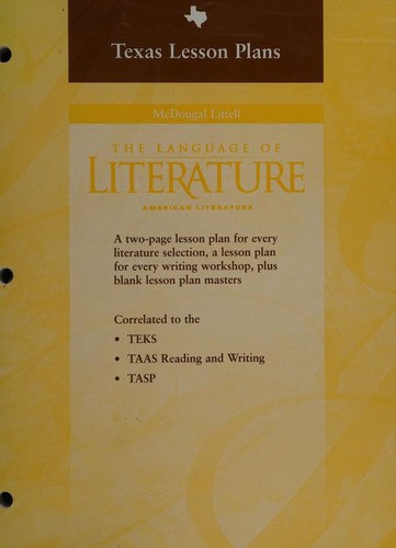 Cover for Lesson Plans