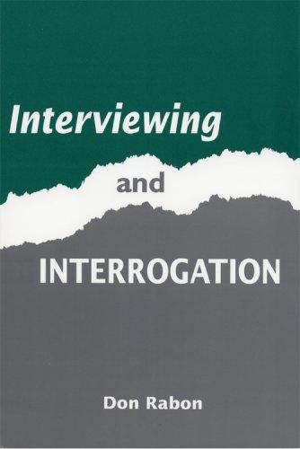 Cover for Interviewing and interrogation