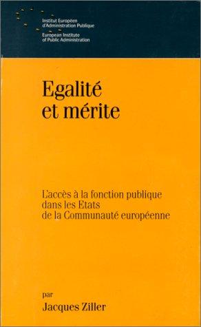 Cover for Egalité et mérite