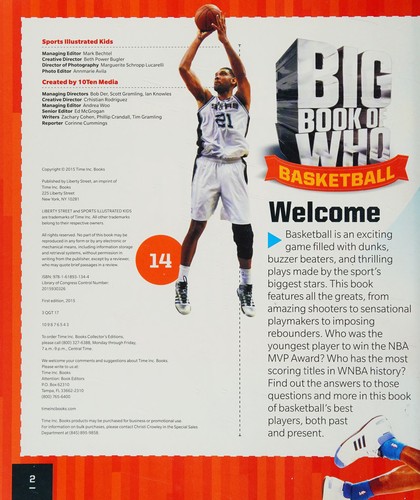 Cover for Sports illustrated kids big book of who basketball