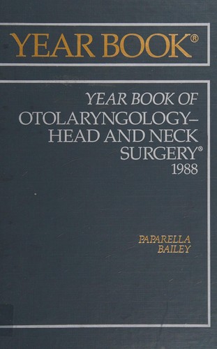Cover for The Year Book of Otolaryngology-Head and Neck Surgery, 1988
