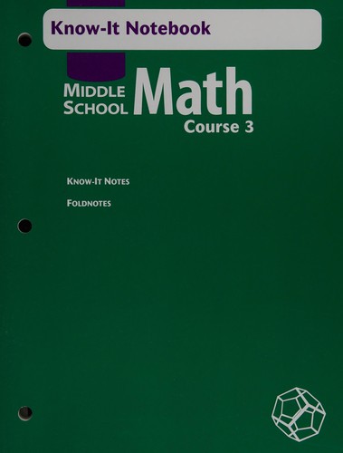 Cover for Know-It Notebook (Holt Middle School Math Course 3)