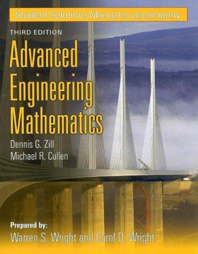 Cover for Student Solutions Manual to accompany Advanced Engineering Mathematics, Third Edition