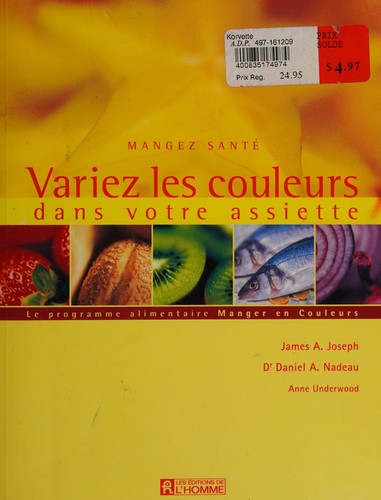 Cover for Variez les couleurs dans votre assiette