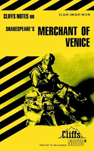 Cover for CliffsNotes on Shakespeare's The Merchant of Venice