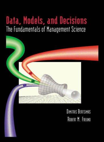 Cover for Data, Models, and Decisions
