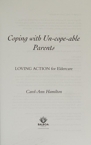Cover for Coping with un-Cope-Able Parents