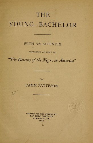 Cover for The young bachelor