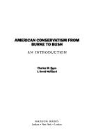 Cover for American conservatism from Burke to Bush