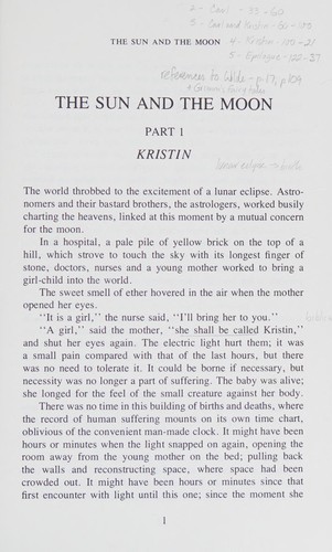 Cover for Sun and the Moon and Other Fictions