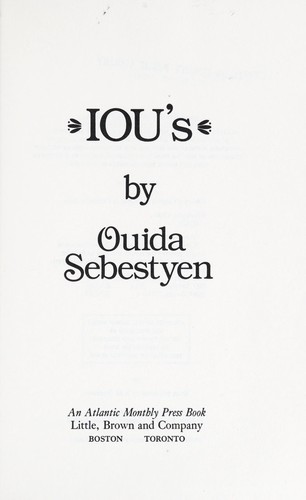 Cover for IOU's