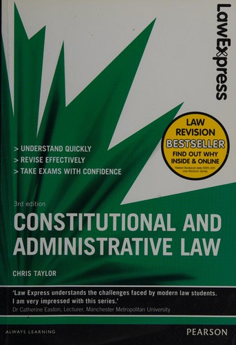 Cover for Constitutional and administrative law