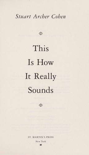 Cover for This is how it really sounds