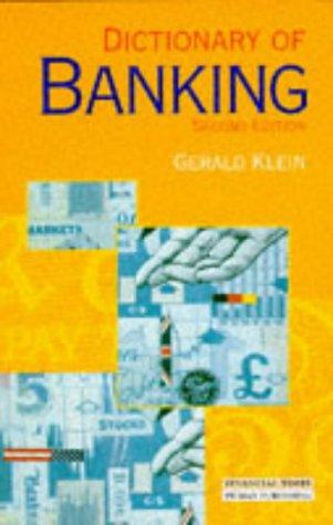 Cover for Dictionary of Banking