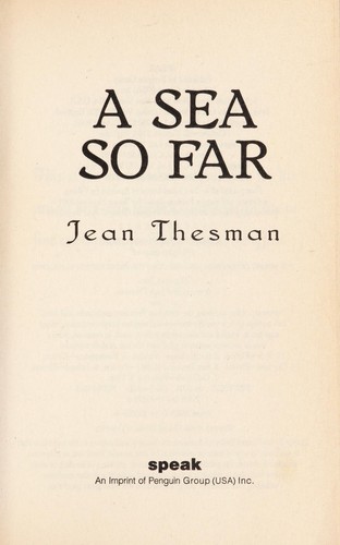 Cover for A sea so far