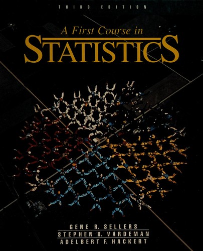 Cover for A first course in statistics