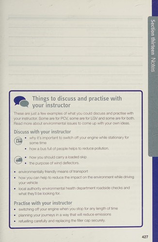 Cover for Official DSA theory test for drivers of large vehicles 2013