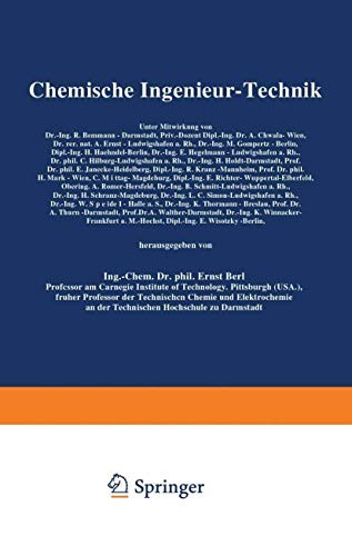 Cover for Chemische Ingenieur-Technik