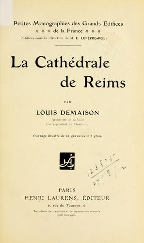Cover for Cathédrale de Reims.