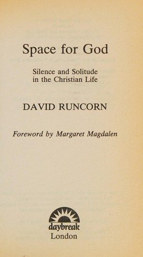 Cover for Space for God