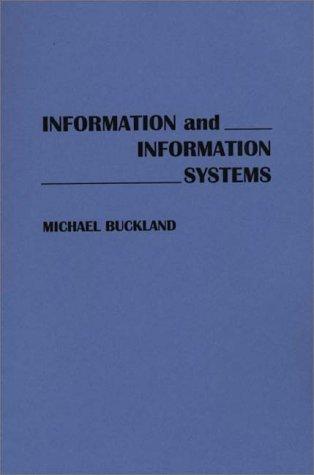 Cover for Information and information systems