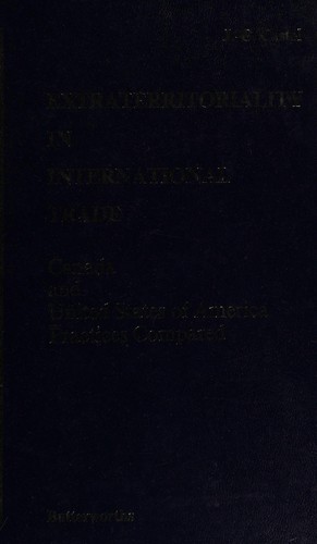 Cover for Extraterritoriality in International Trade