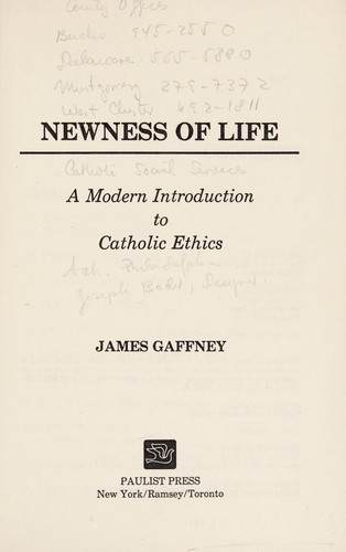 Cover for Newness of life