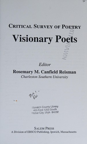 Cover for Visionary Poets