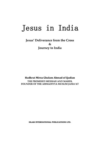 Cover for Jesus in India
