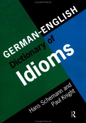 Cover for German/English Dictionary of Idioms