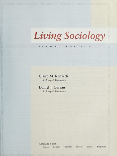 Cover for Living sociology