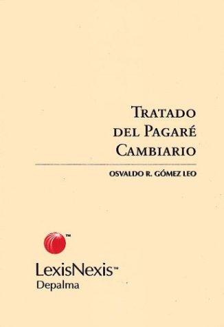 Cover for Tratado del Pagare Cambiario