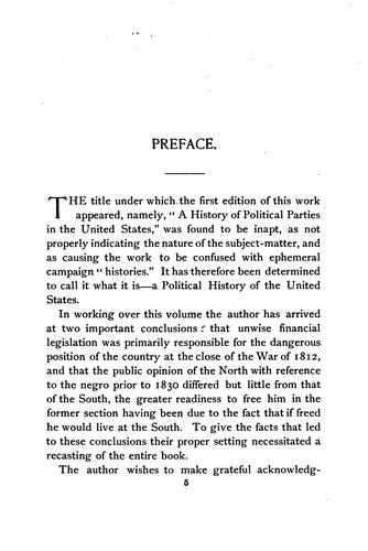 Cover for Political history of the United States