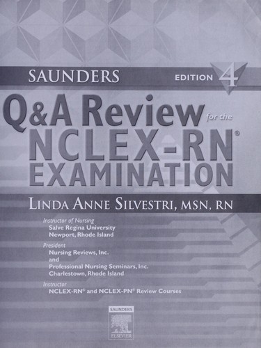 Cover for Saunders Q&A review for the NCLEX-RN examination