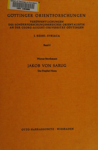 Cover for Der Prophet Hosea