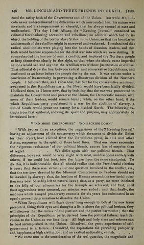 Cover for Mr. Lincoln and three friends in council