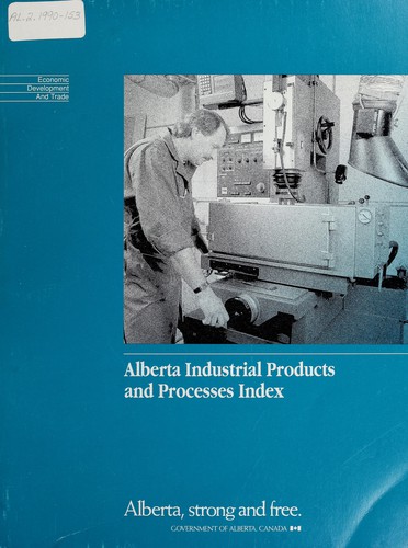 Cover for Alberta industrial products and processes index