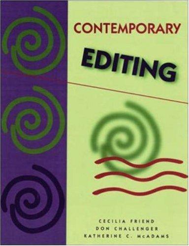 Cover for Contemporary editing
